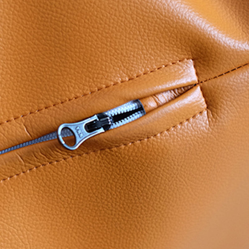 Modern Pouf Ottoman PU Leather Upholstered Solid Color Tear Resistant Square Ottoman