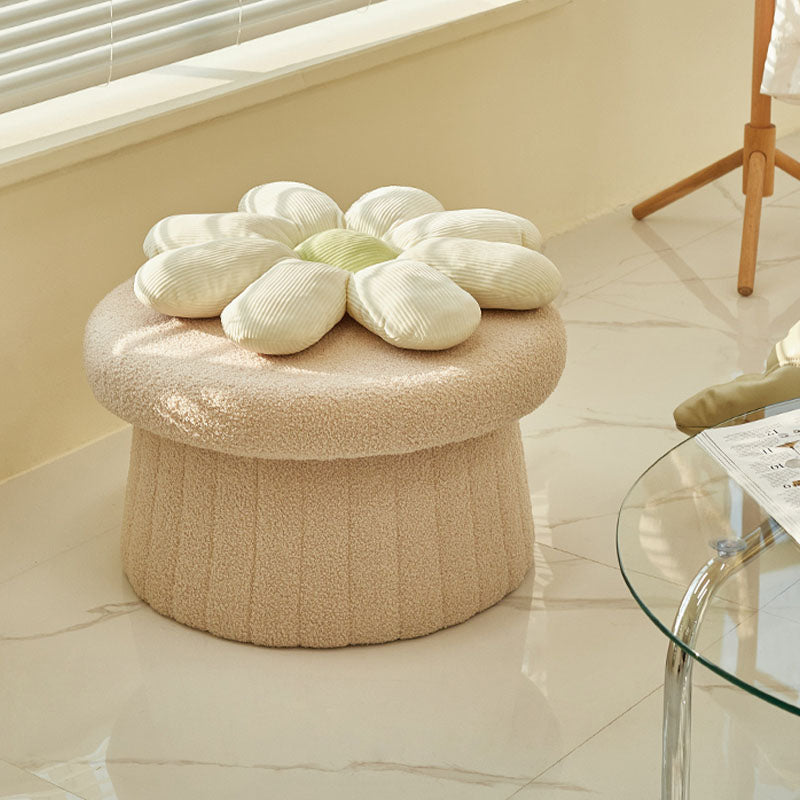 Modern Multi Colors Pouf Round Resistant Pouf for Drawing Room
