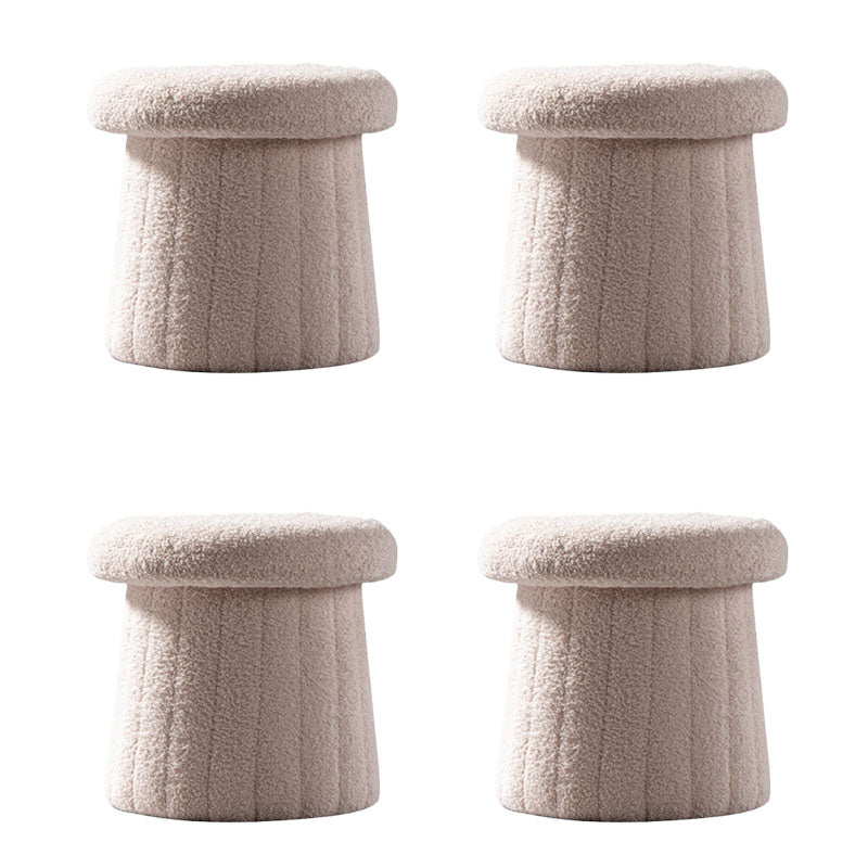 Modern Multi Colors Pouf Round Resistant Pouf for Drawing Room