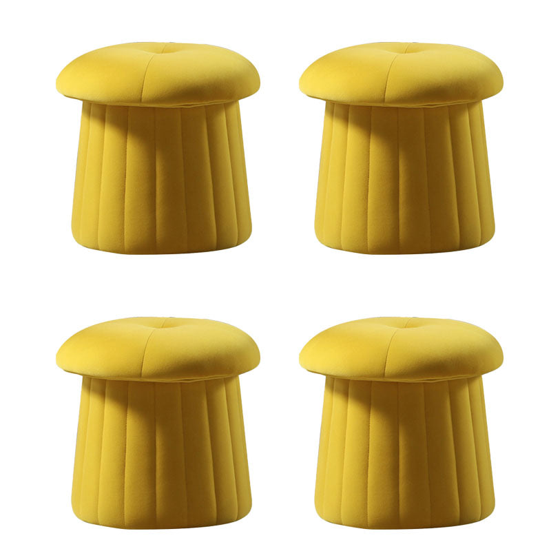 Modern Multi Colors Pouf Round Resistant Pouf for Drawing Room