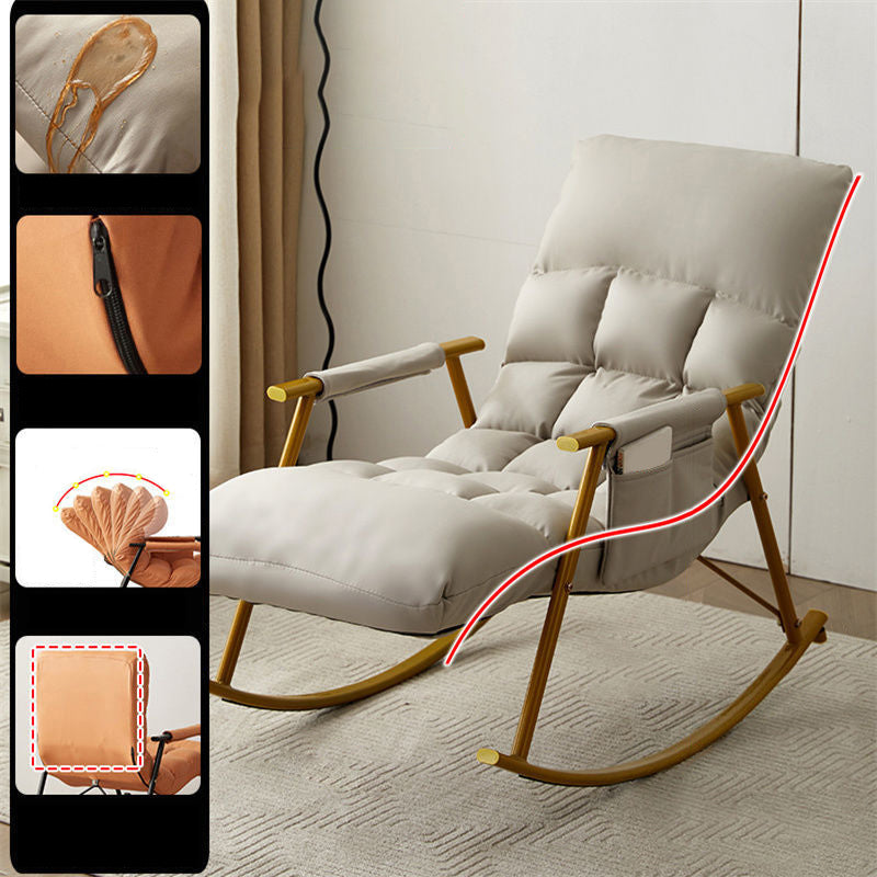 Contemporary Style Single Sofa Rocking Chair Simple Indoor Rocking Chair