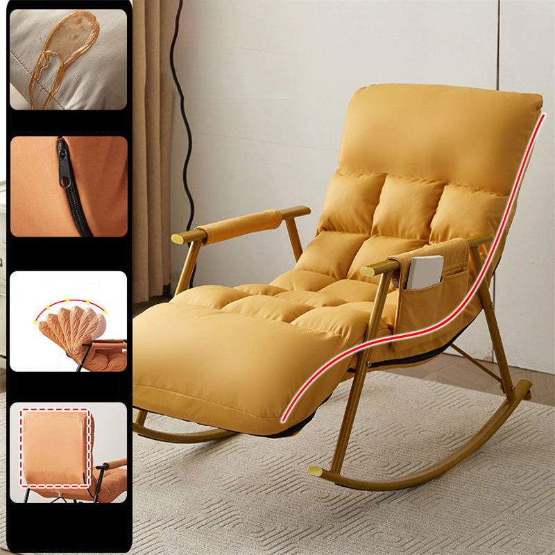 Contemporary Style Single Sofa Rocking Chair Simple Indoor Rocking Chair