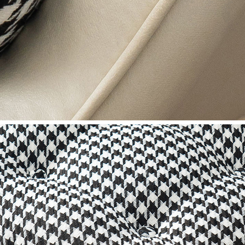 Modern Rocker Chair Metal Frame Dirt Resistant Wingback Upholstered Rocker Chair