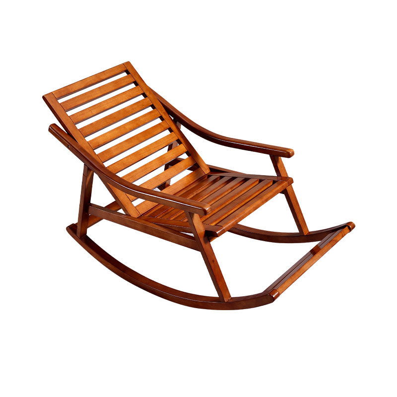 Modern Rocker Chair Solid Wood Frame Spindle Rocker Chair for Living Room