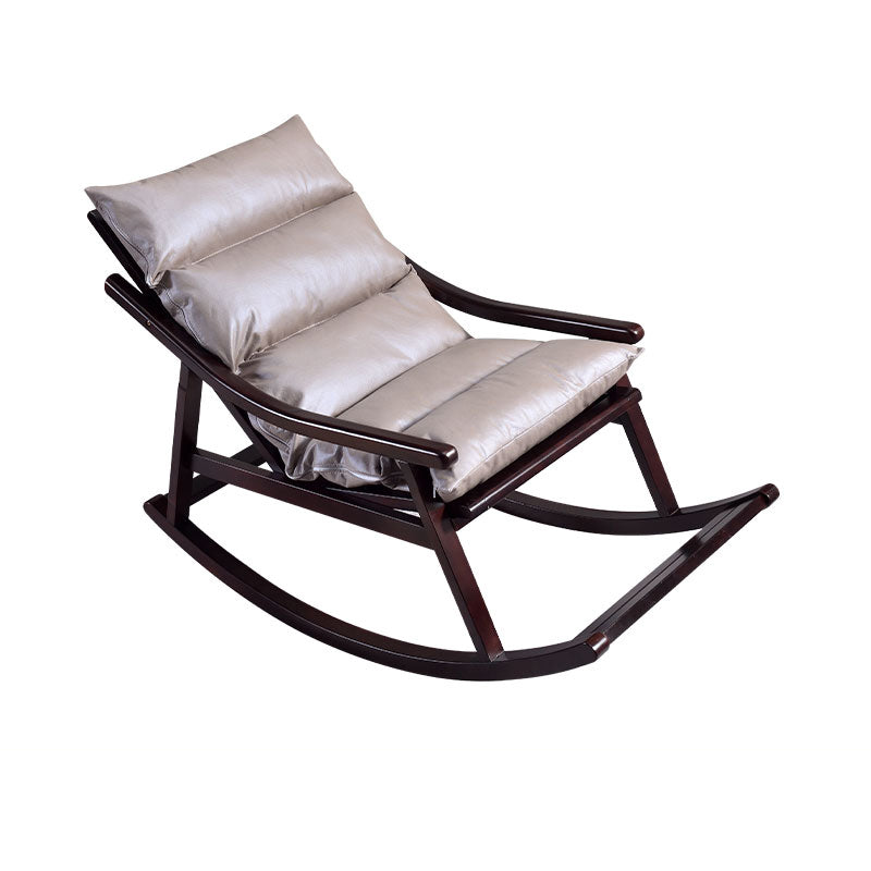 Modern Rocker Chair Solid Wood Frame Spindle Rocker Chair for Living Room