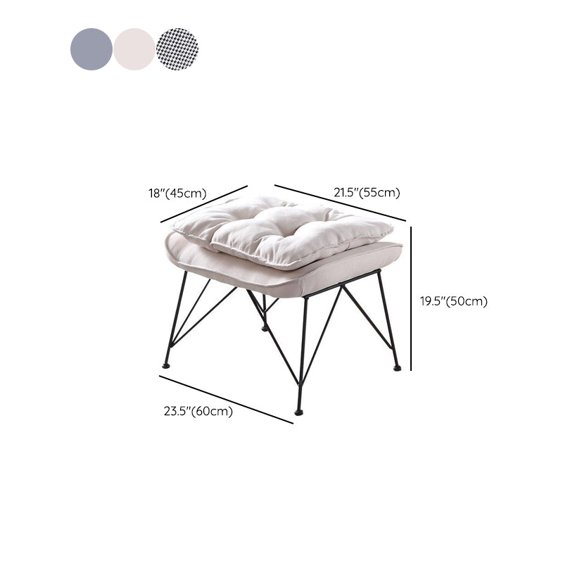 Modern Rocker Chair Metal Frame Friction Resistant Upholstered Rocker Chair