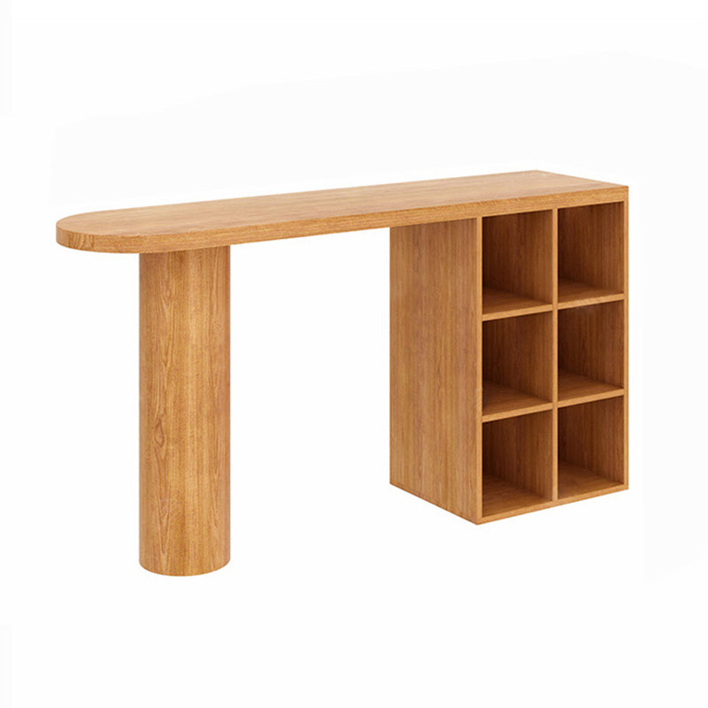 Contemporary Bar Set 1/2 Pieces Solid Wood Pub table with Upholstered Stools