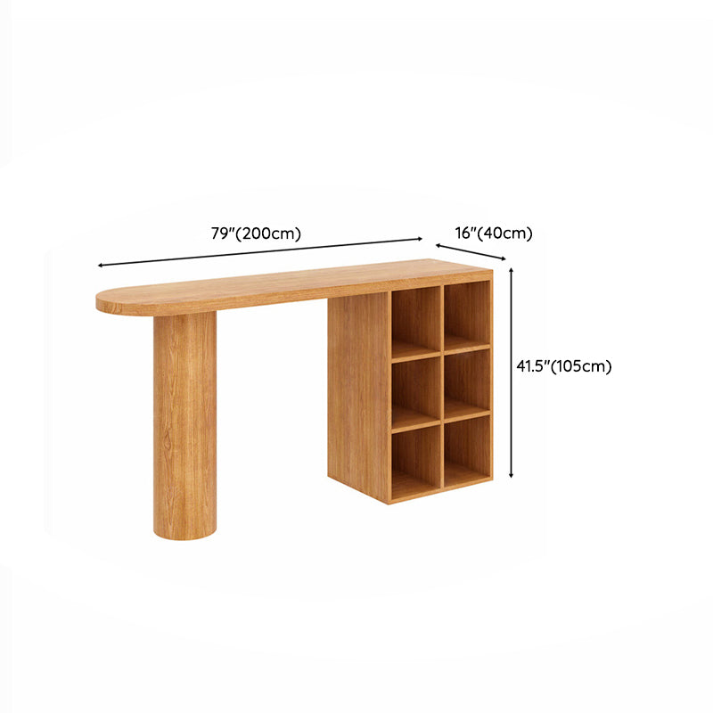 Contemporary Bar Set 1/2 Pieces Solid Wood Pub table with Upholstered Stools