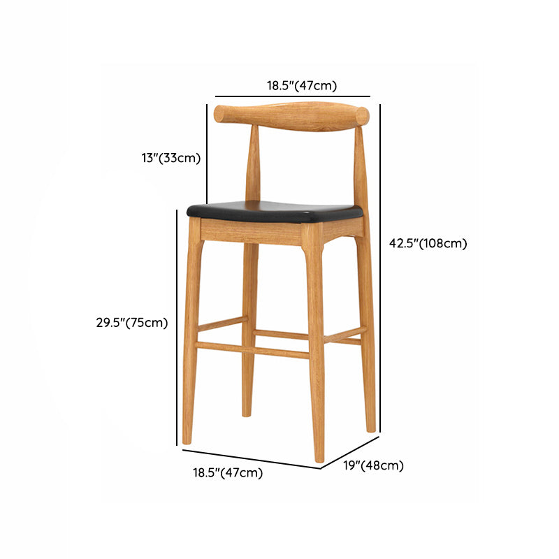 Contemporary Bar Set 1/2 Pieces Solid Wood Pub table with Upholstered Stools