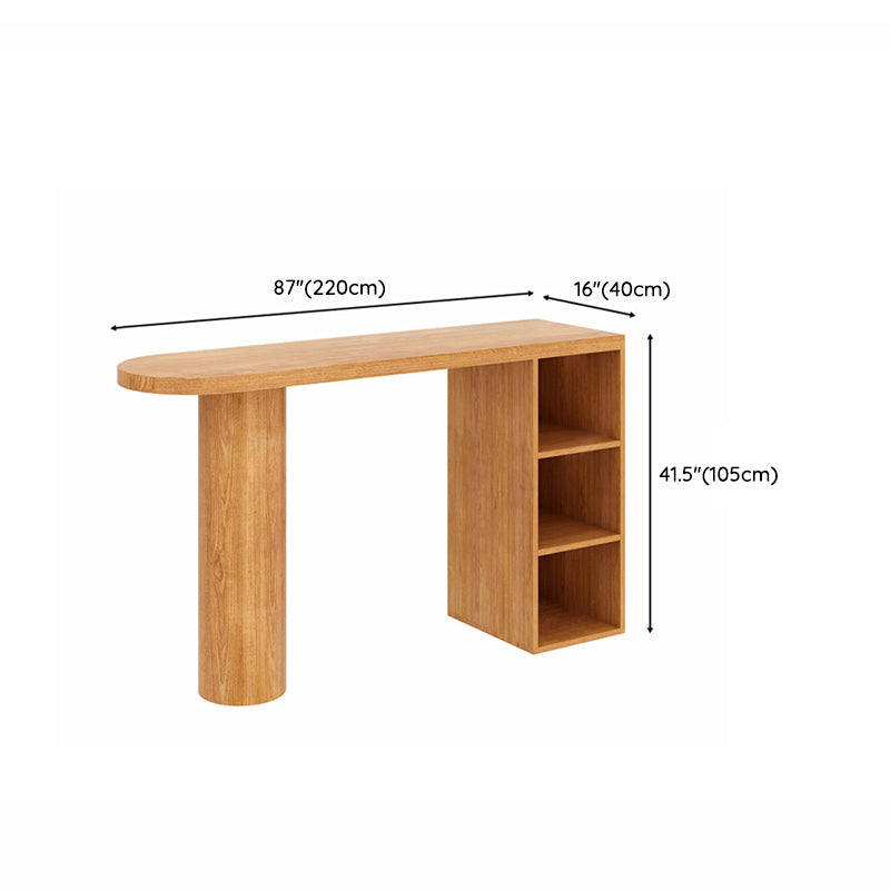 Contemporary Bar Set 1/2 Pieces Solid Wood Pub table with Upholstered Stools