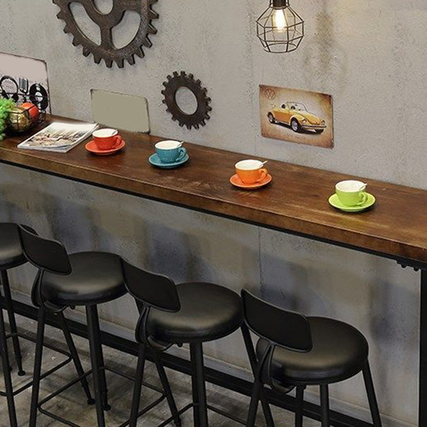 Industrial Bar Table Set 1/4/6/11 Pieces Solid Wood Pub Dining Set for Indoor