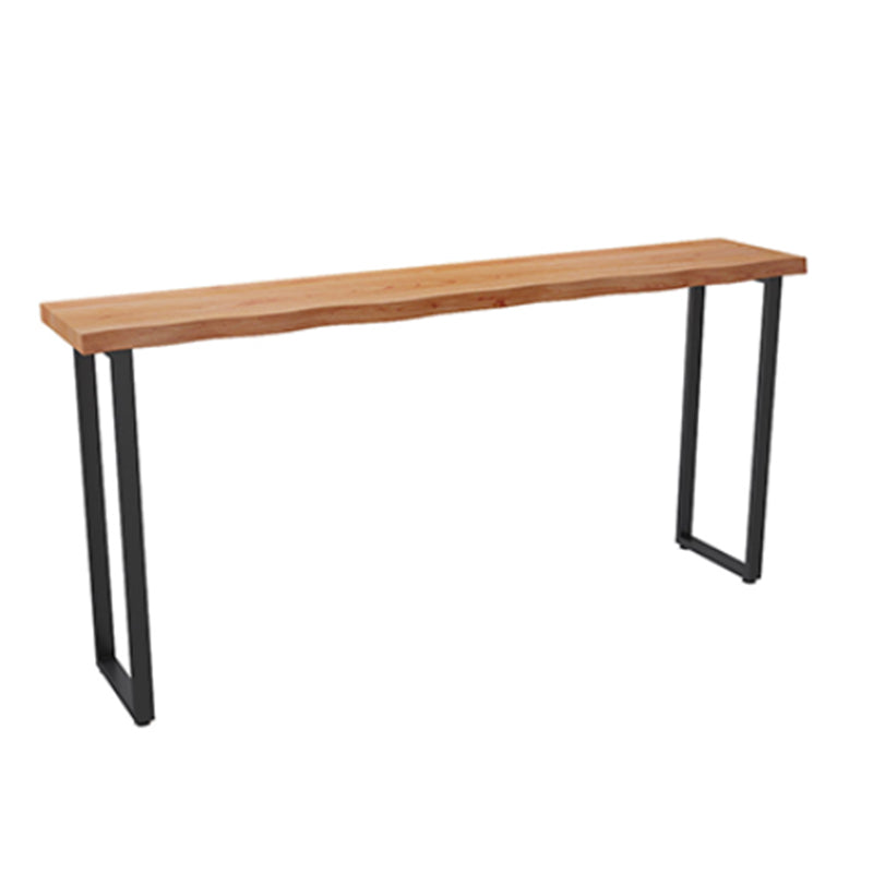 Industrial Bar Table Set 1/4 Pieces Solid Wood Rectangle Table and Stool Set