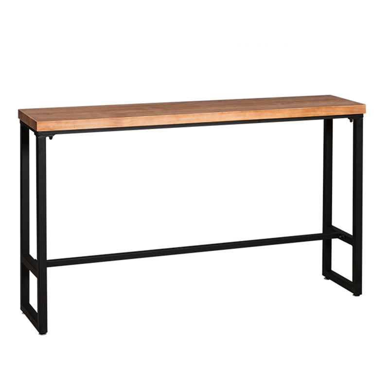 Contemporary Rectangle Bar Set 1/4/7 Pieces Solid Wood Pub Dining Set for Dining Room