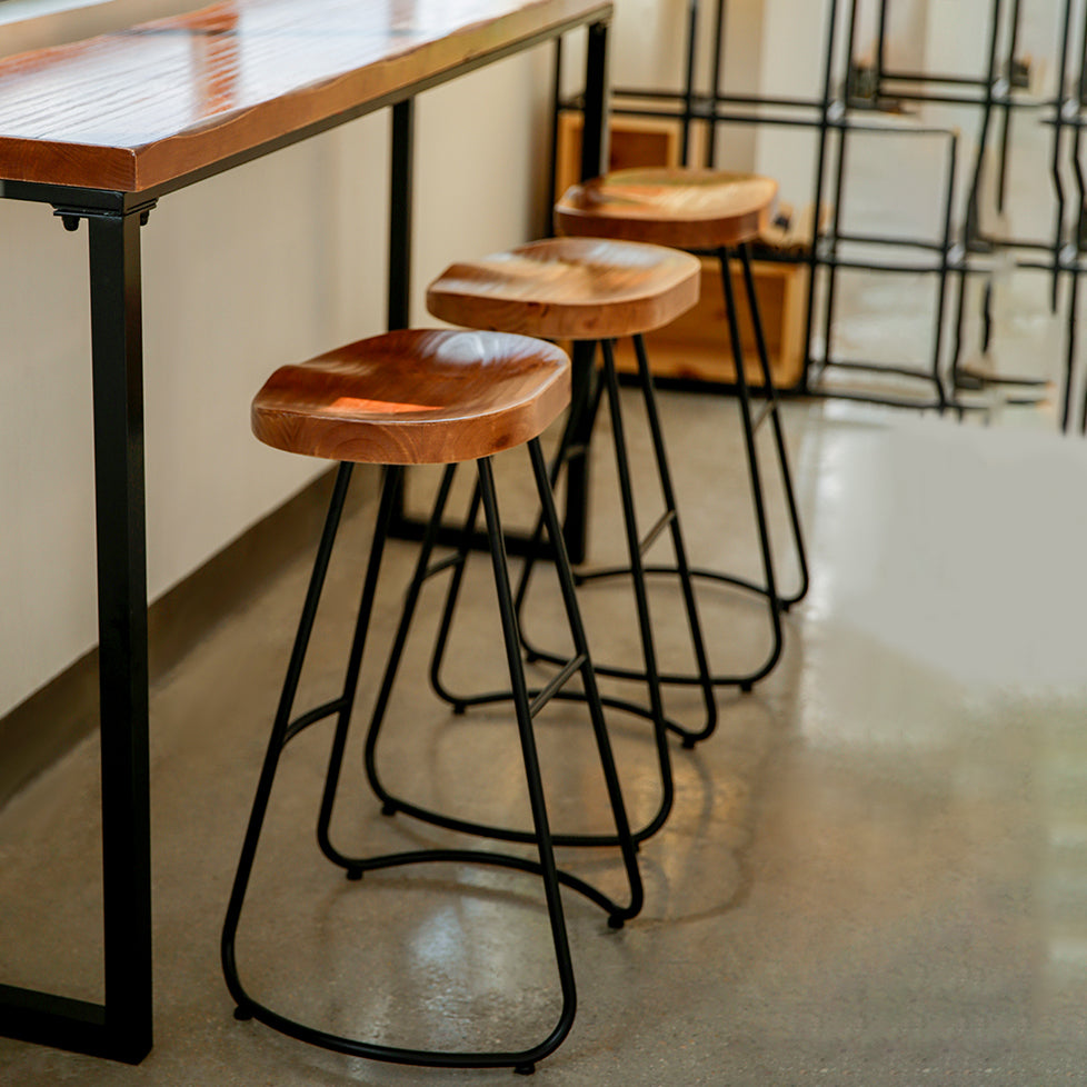 Contemporary Rectangle Bar Set 1/4/7 Pieces Solid Wood Pub Dining Set for Dining Room