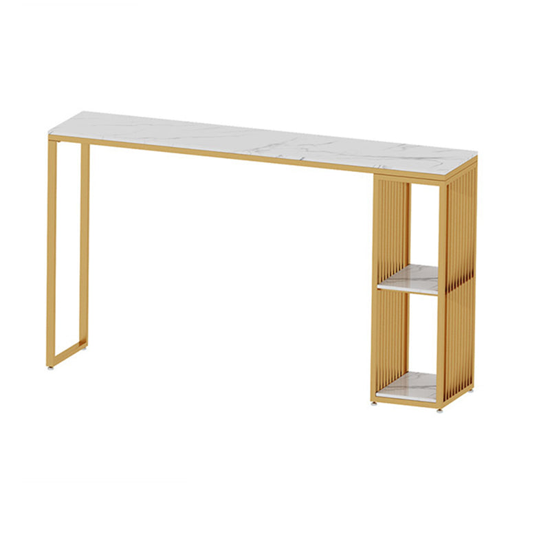 Contemporary Style Bar Table Set 1/3 Pieces Stone Bar table with Upholstered Stools