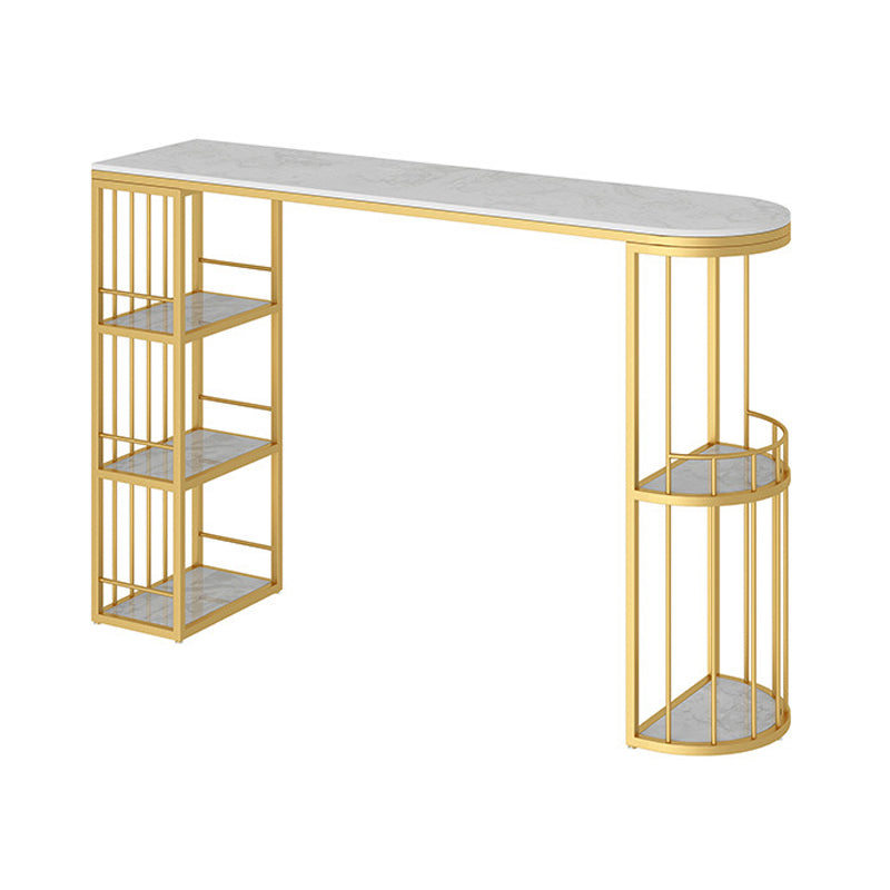 Modern Style Bar Table Set 1/3 Pieces Stone Bar table with Upholstered Stools