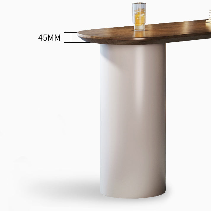 Industrial 1/2 Pieces Bar Table Set Rectangle Pine Wood Counter Table with High Stools