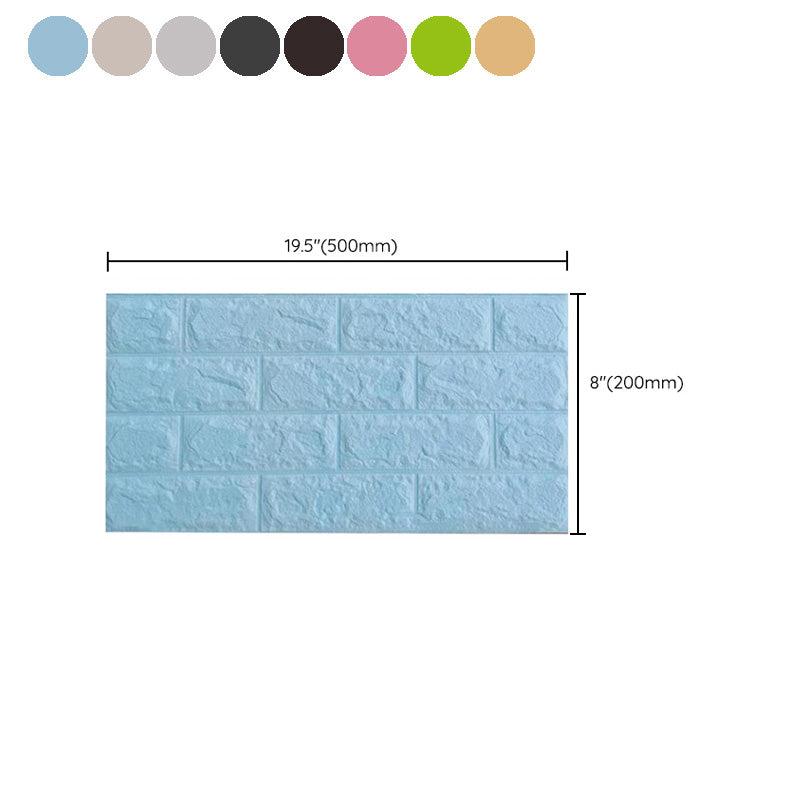 Industrial Wall Plank 3D Print Bedroom Living Room Wall Panels Set of 10