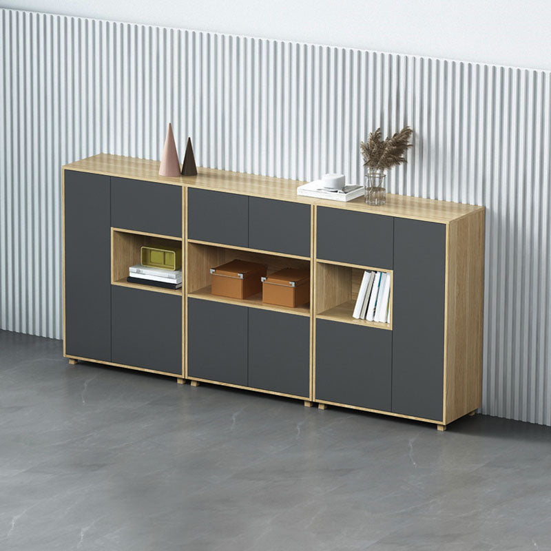 Contemporary File Cabinet Wood Frame Vertical File Cabinet for Office