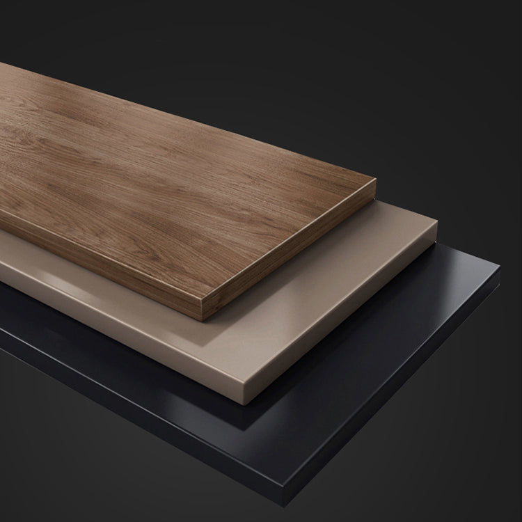 Brown Wardrobe Closet with Garment Rod Wooden Wardrobe Armoire