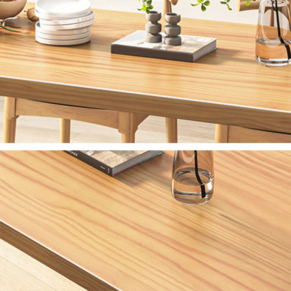 Industrial Double Pedestal Dining Table Pine Table for Dining Room Kitchen