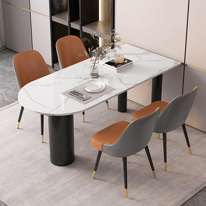 Modern Style Dining Table Stone 3 Legs Table for Dining Room