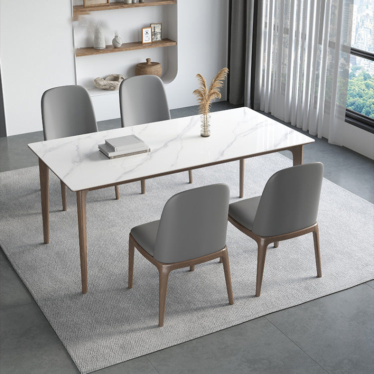 Medieval Modern 4 Legs Dining Table Stone Table for Dining Room