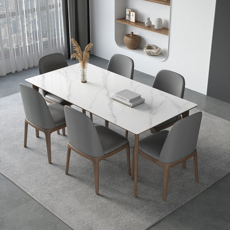 Medieval Modern 4 Legs Dining Table Stone Table for Dining Room