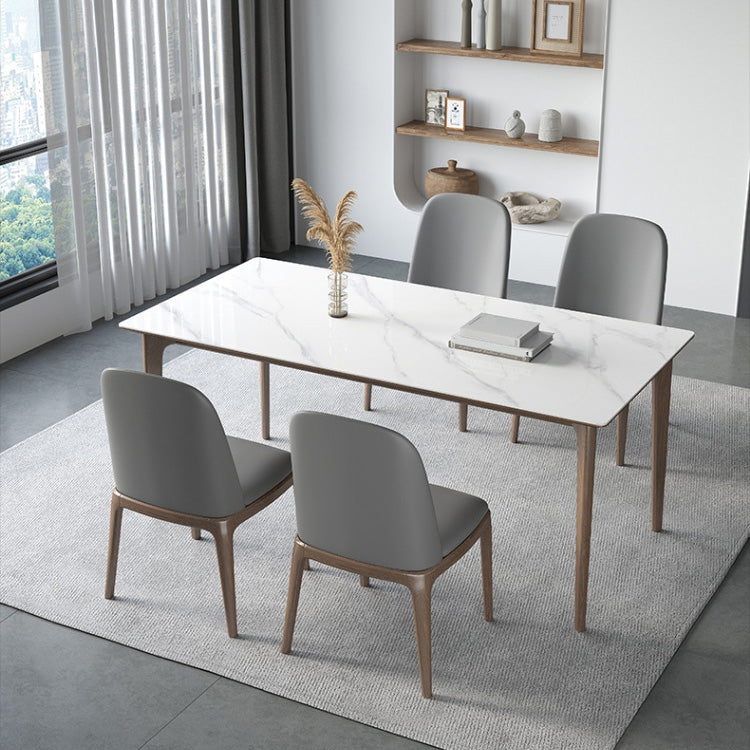 Medieval Modern 4 Legs Dining Table Stone Table for Dining Room
