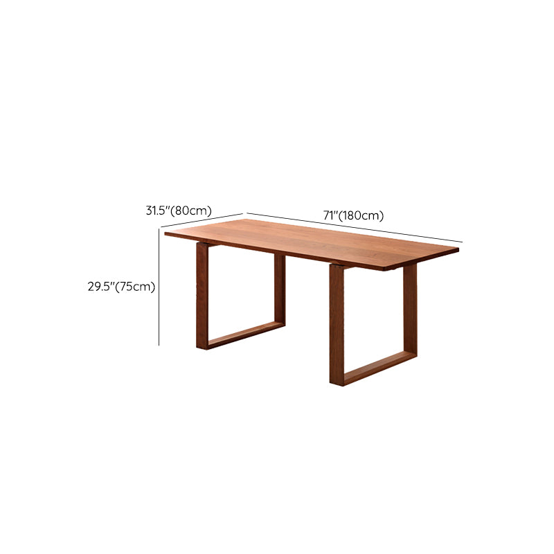Modern Style Dining Table Rectangle Wood Top Table for Dining Room