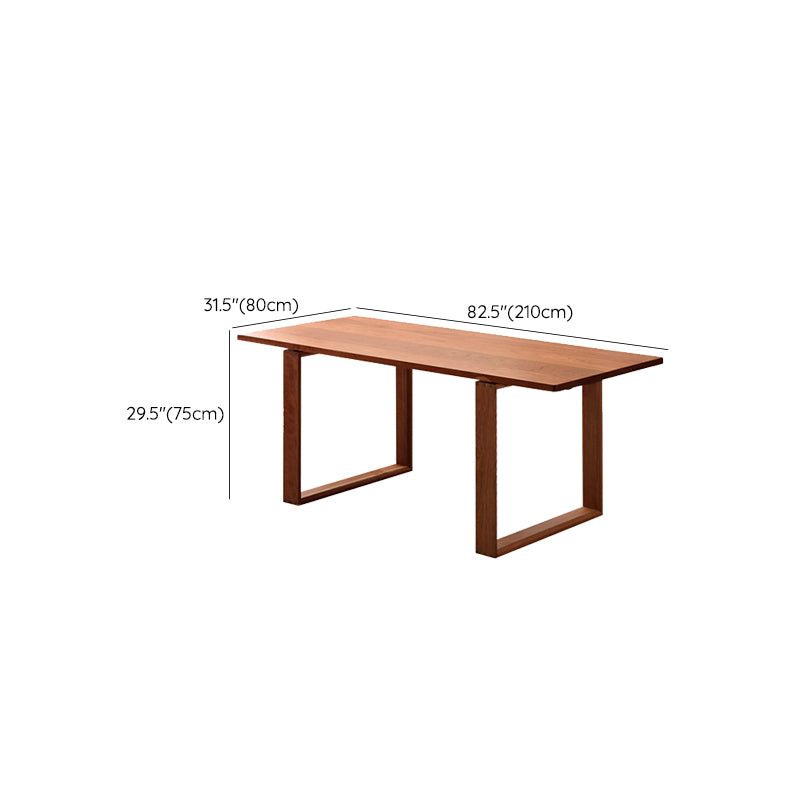 Modern Style Dining Table Rectangle Wood Top Table for Dining Room