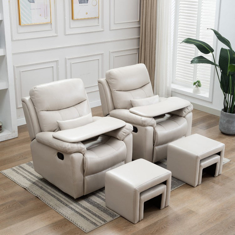 Swivel Rocker Recliner Extended Footrest Recliner Chair with Ottoman