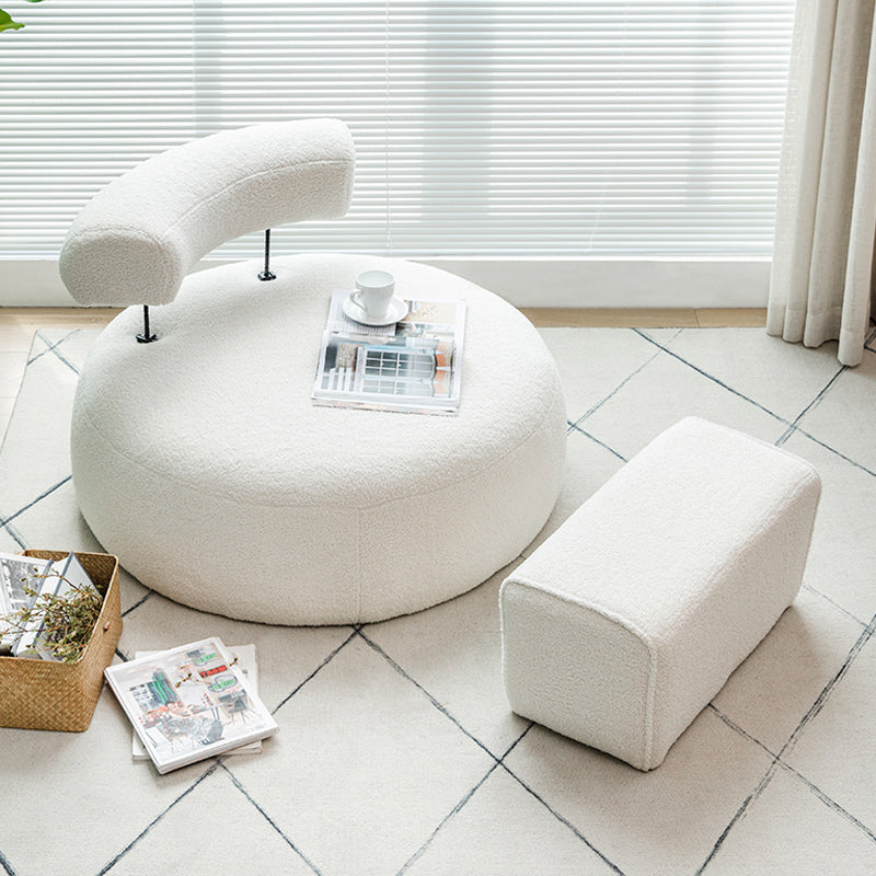 Modern Pillow Back Armless Living Room Solid Color Parsons Chair