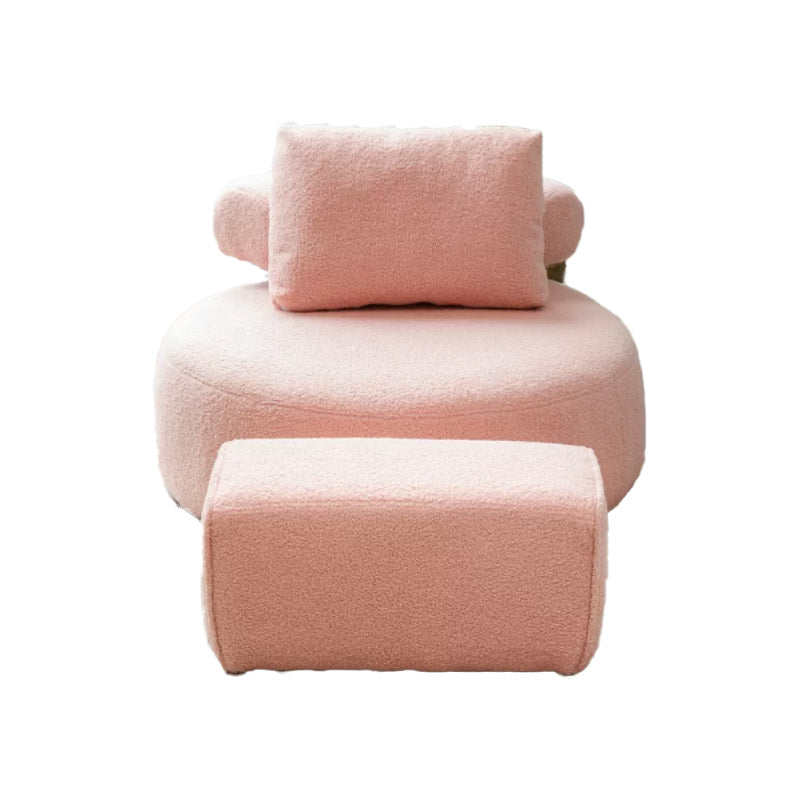 Modern Pillow Back Armless Living Room Solid Color Parsons Chair