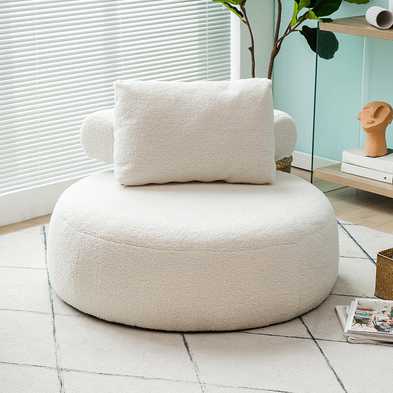 Modern Pillow Back Armless Living Room Solid Color Parsons Chair