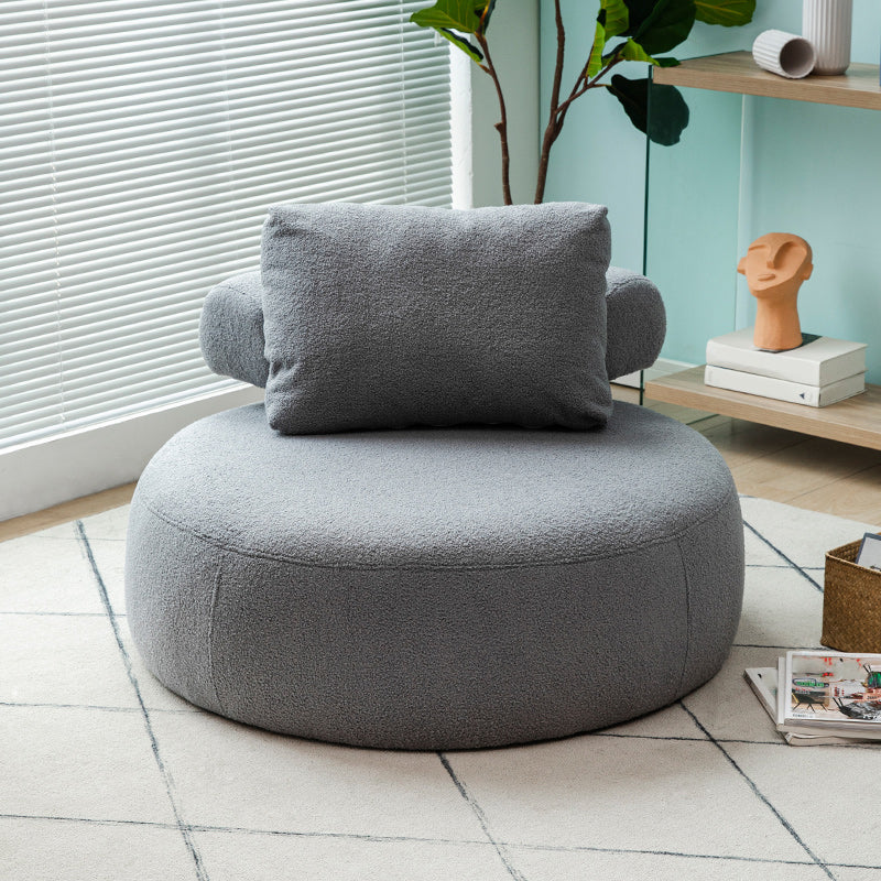 Modern Pillow Back Armless Living Room Solid Color Parsons Chair