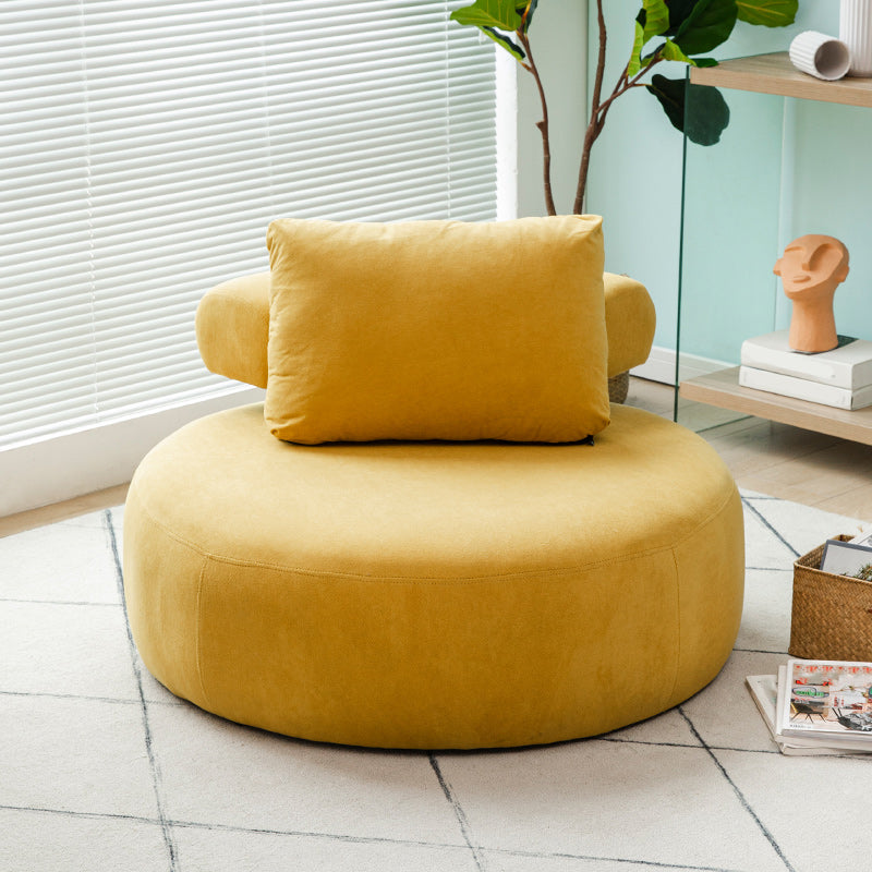 Modern Pillow Back Armless Living Room Solid Color Parsons Chair