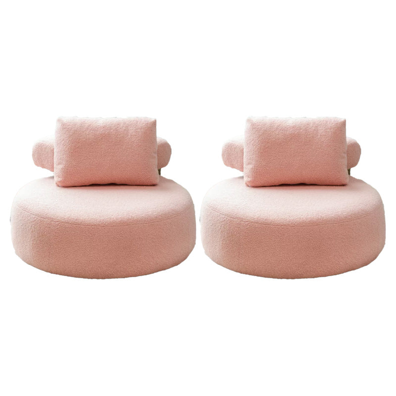 Modern Pillow Back Armless Living Room Solid Color Parsons Chair