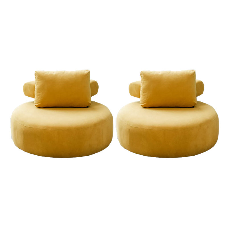 Modern Pillow Back Armless Living Room Solid Color Parsons Chair