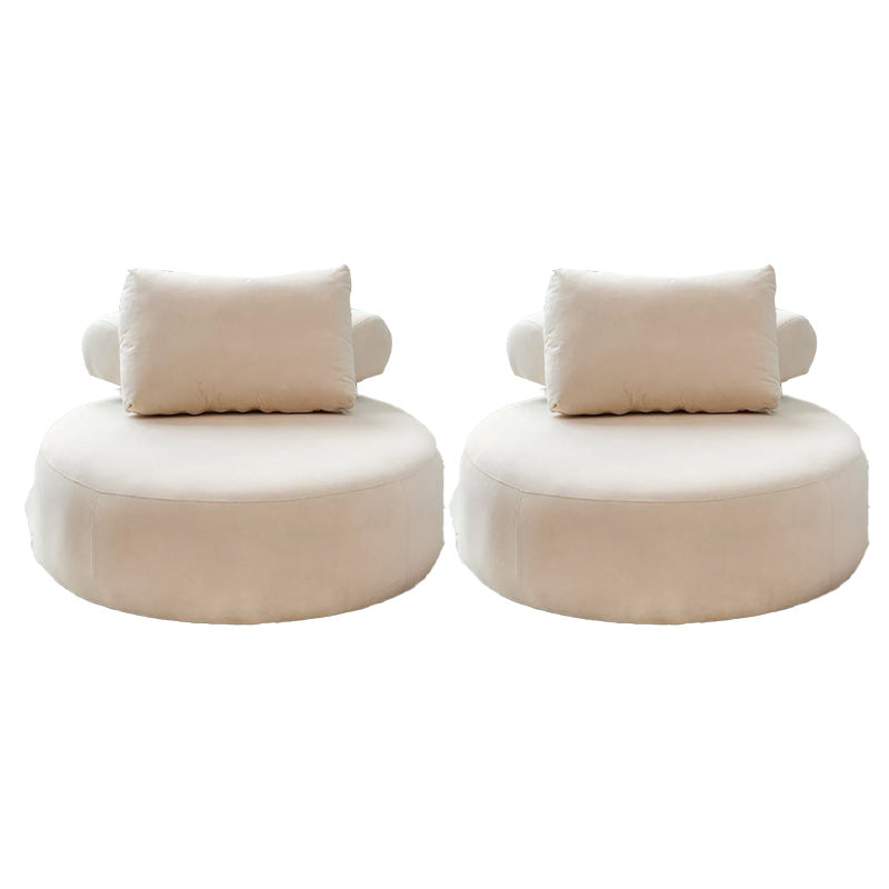 Modern Pillow Back Armless Living Room Solid Color Parsons Chair