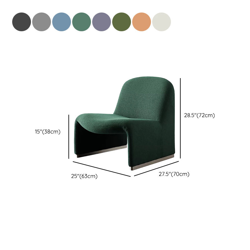 Scandinavian Accent Room Chair 24.8" Wide Fabric Lounge Accent Chair