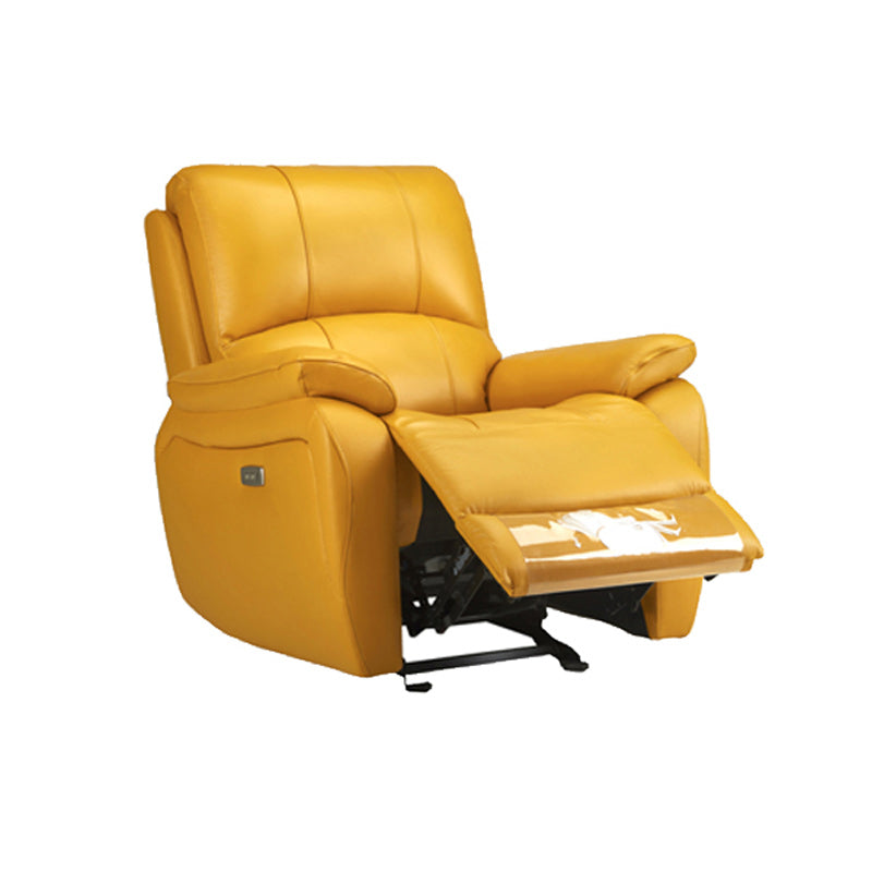 Modern Recliner Chair USB Charge Port Solid Color Standard Recliner