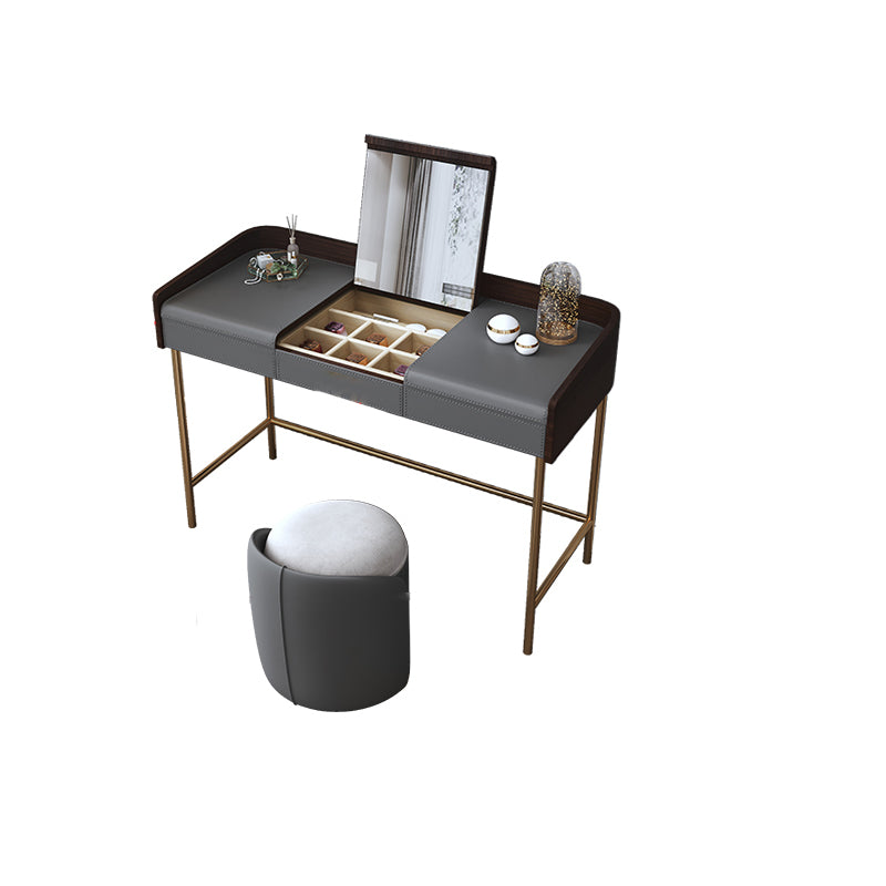 Glam 17.72" Wide Wooden Makeup Vanity with 2 Drawers for Bedroom
