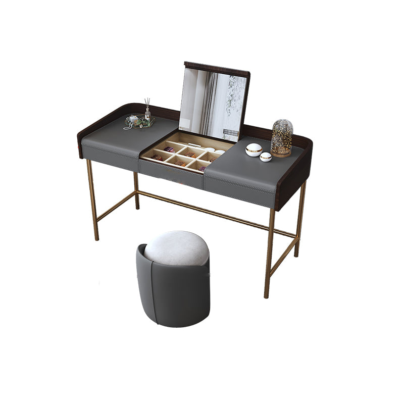 Glam 17.72" Wide Wooden Makeup Vanity with 2 Drawers for Bedroom