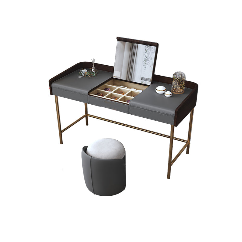 Glam 17.72" Wide Wooden Makeup Vanity with 2 Drawers for Bedroom