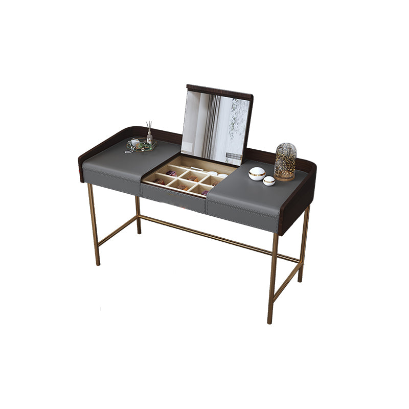 Glam 17.72" Wide Wooden Makeup Vanity with 2 Drawers for Bedroom