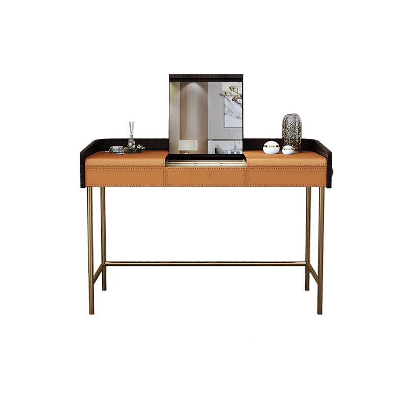 Glam 17.72" Wide Wooden Makeup Vanity with 2 Drawers for Bedroom