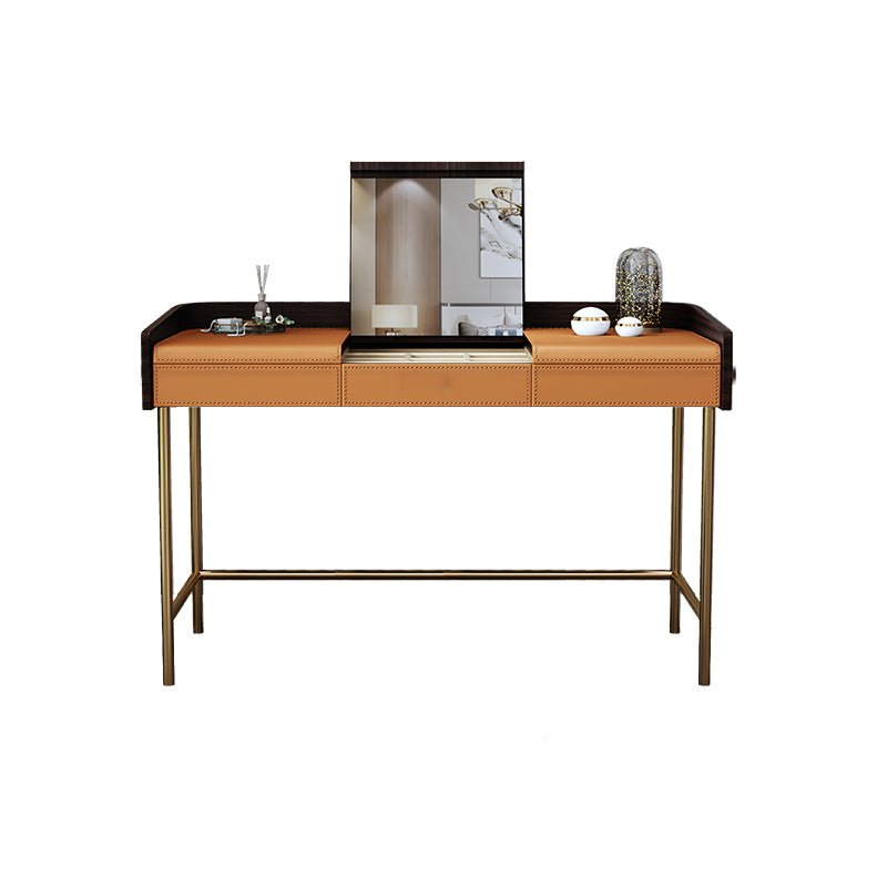 Glam 17.72" Wide Wooden Makeup Vanity with 2 Drawers for Bedroom