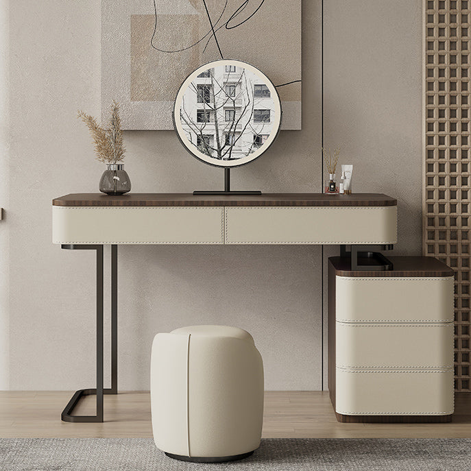 Wooden Make-up Vanity White Makeup Vanity Desk Table with Drawers