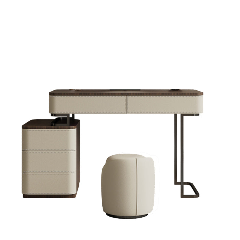 Wooden Make-up Vanity White Makeup Vanity Desk Table with Drawers